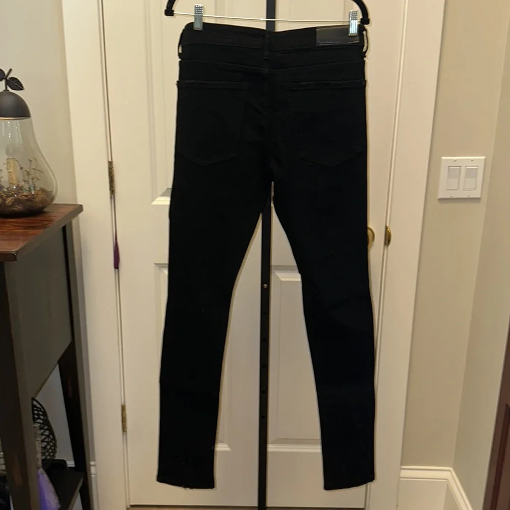 GFTO Los Angeles Elijah Black Denim Embellished / Rhinestone Graffiti Pants NEW